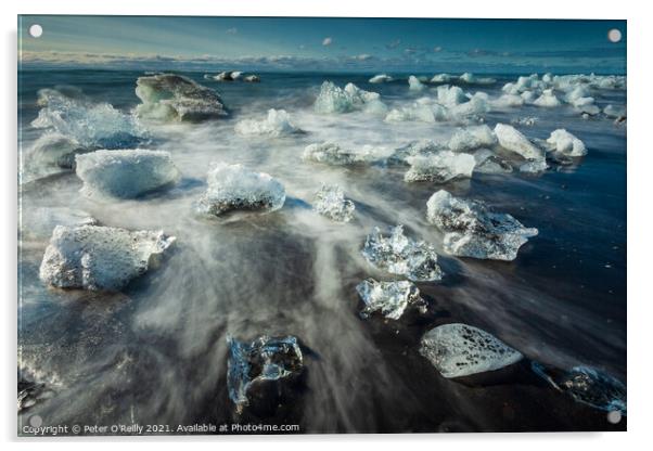 Iceberg Beach Acrylic by Peter O'Reilly