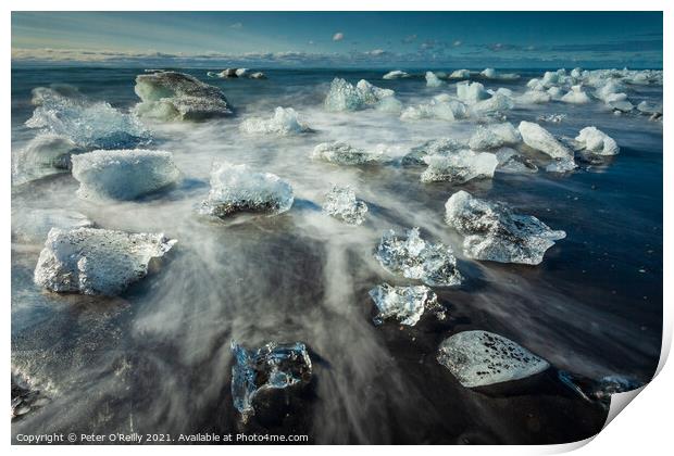Iceberg Beach Print by Peter O'Reilly