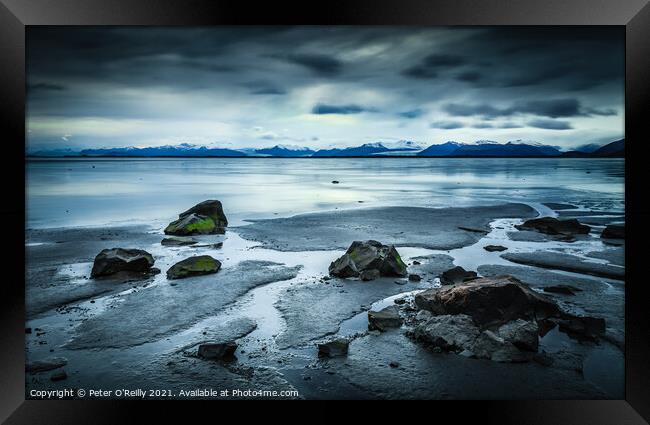 Icelandic Beach Framed Print by Peter O'Reilly