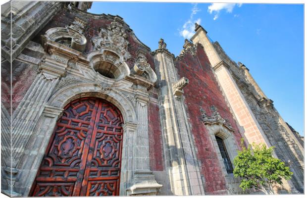 Mexico City, Metropolitan Cathedral Canvas Print by Elijah Lovkoff