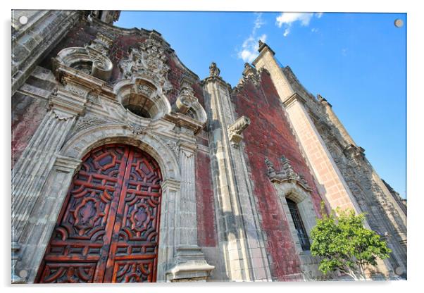 Mexico City, Metropolitan Cathedral Acrylic by Elijah Lovkoff