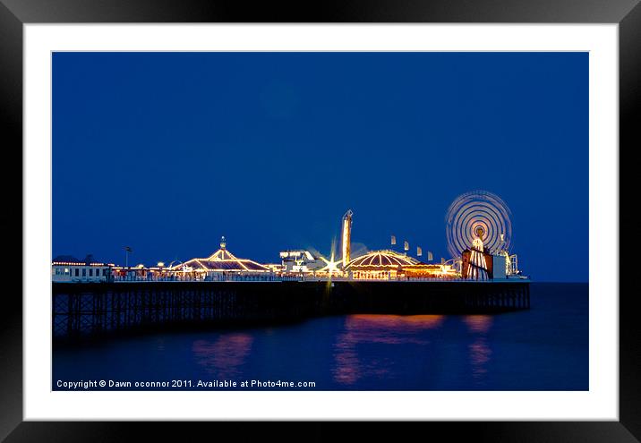 Brighton Palace Pier 2 Framed Mounted Print by Dawn O'Connor