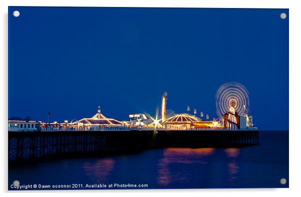 Brighton Palace Pier 2 Acrylic by Dawn O'Connor