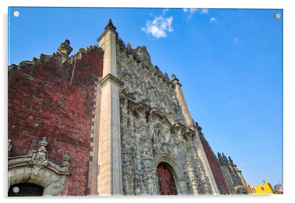 Mexico City, Metropolitan Cathedral Acrylic by Elijah Lovkoff