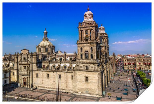 Mexico City, Metropolitan Cathedral Print by Elijah Lovkoff