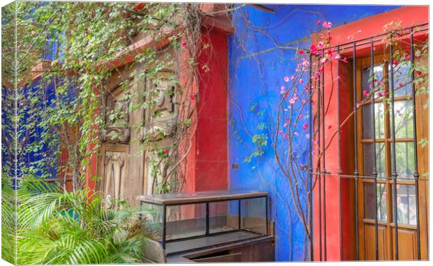 Monterrey, colorful historic buildings Canvas Print by Elijah Lovkoff