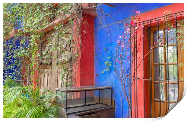 Monterrey, colorful historic buildings Print by Elijah Lovkoff