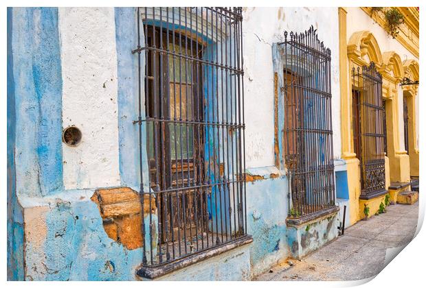 Monterrey, colorful historic buildings  Print by Elijah Lovkoff