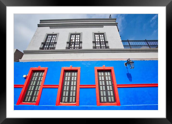 Monterrey, colorful historic buildings  Framed Mounted Print by Elijah Lovkoff