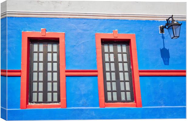 Monterrey, colorful historic buildings Canvas Print by Elijah Lovkoff