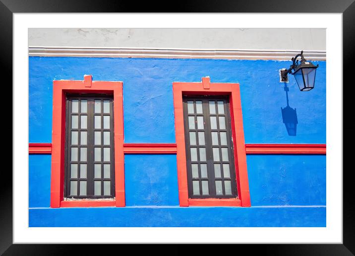 Monterrey, colorful historic buildings Framed Mounted Print by Elijah Lovkoff