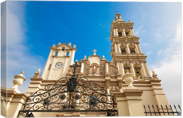 Monterrey, Macroplaza, Metropolitan Cathedral Canvas Print by Elijah Lovkoff