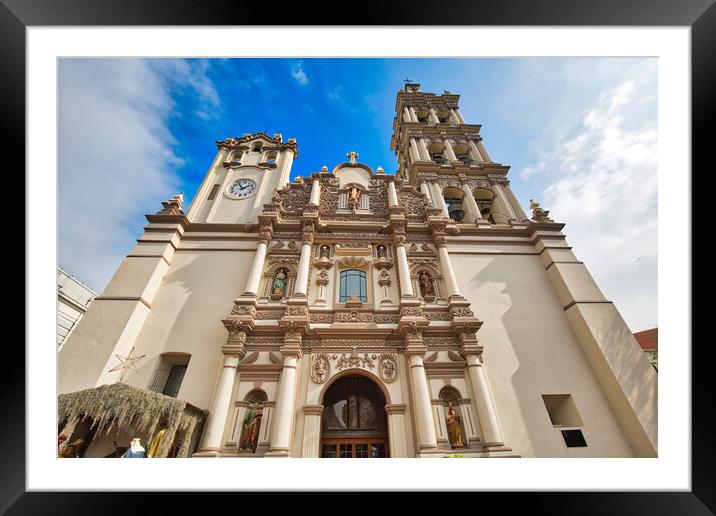 Monterrey, Macroplaza, Metropolitan Cathedral  Framed Mounted Print by Elijah Lovkoff