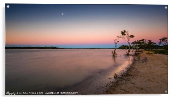Maroochy Evening Acrylic by Pete Evans