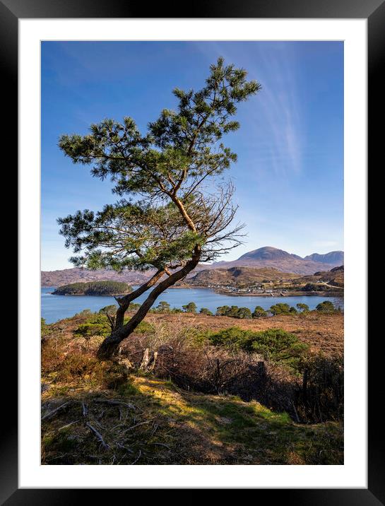 Overlooking Shieldaig Framed Mounted Print by Alan Simpson