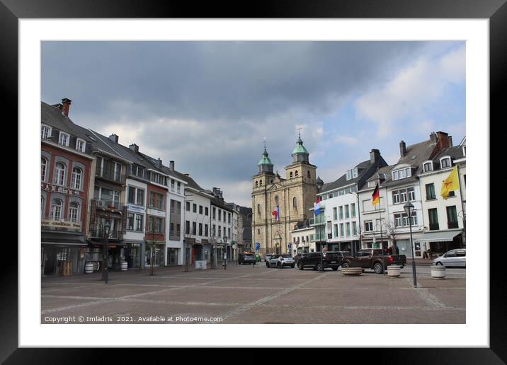 Place Albert 1er, Malmedy, Belgium Framed Mounted Print by Imladris 