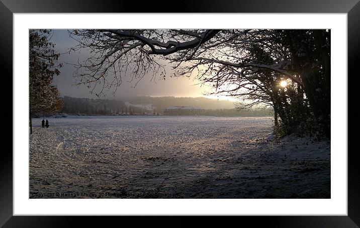 Snow Scene Framed Mounted Print by Hannah Morley