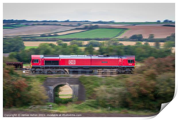 Approaching Harringworth Viaduct  Print by James Aston