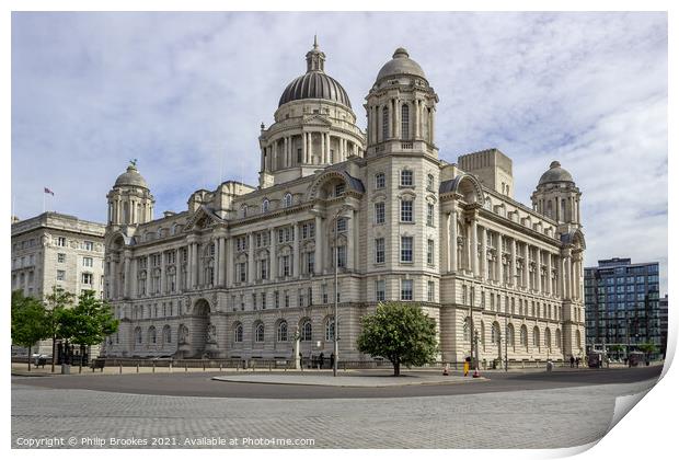 Port of Liverpool Building Print by Philip Brookes