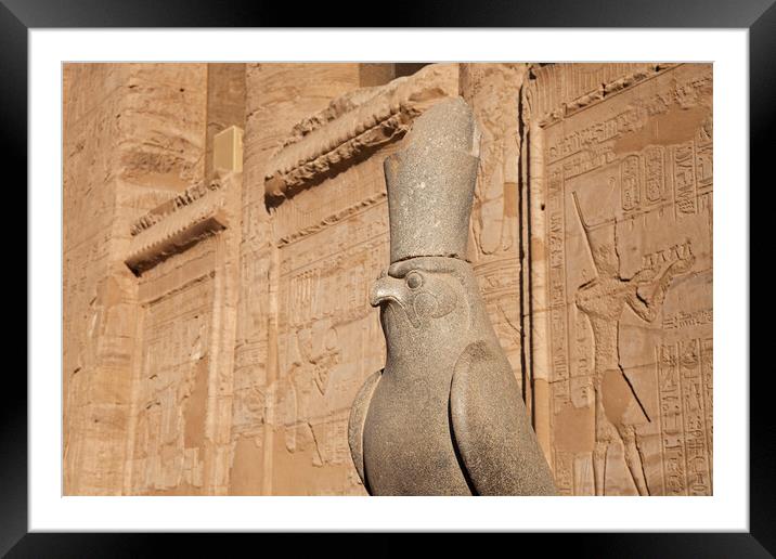 Temple of Edfu, Egypt Framed Mounted Print by Arterra 