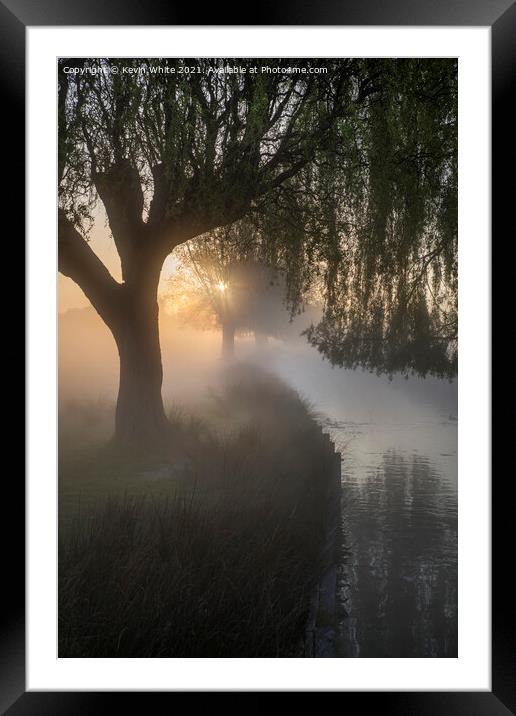 Spooky light Framed Mounted Print by Kevin White