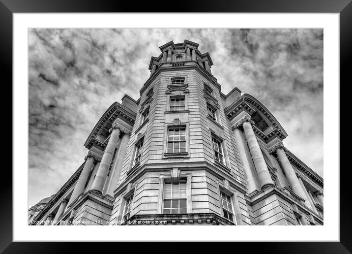 Port of Liverpool Building Framed Mounted Print by Philip Brookes