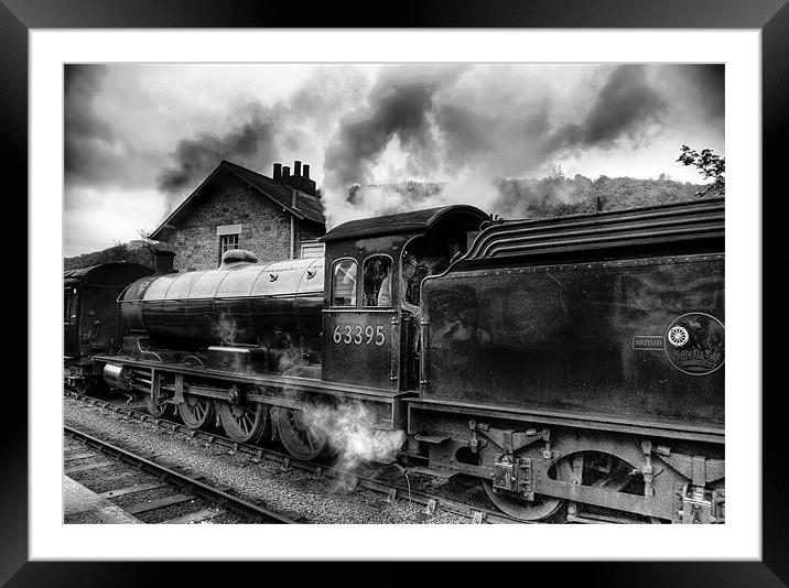 Steam Train No.63395. Framed Mounted Print by Trevor Kersley RIP