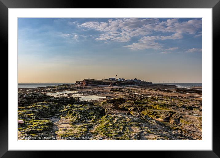 Hilbre Island from the Middle Eye Island Framed Mounted Print by Paul Madden