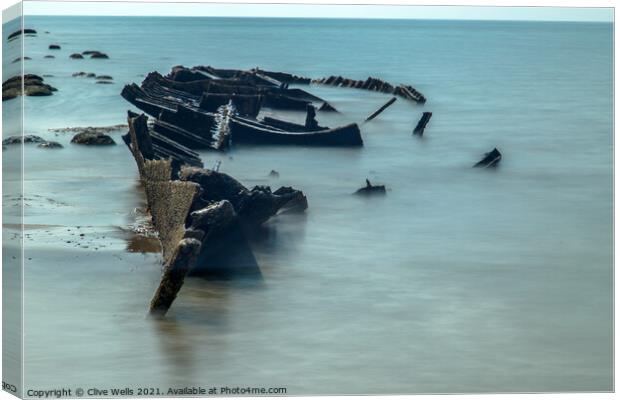 Sheraton wreck Canvas Print by Clive Wells