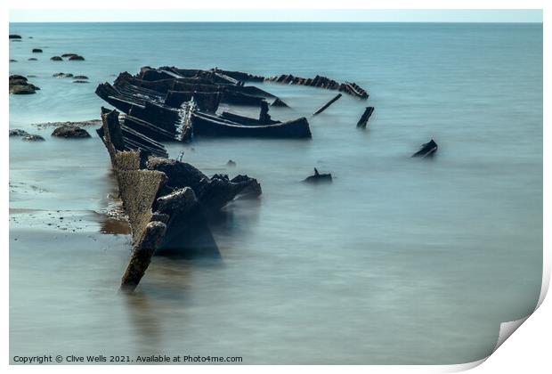 Sheraton wreck Print by Clive Wells