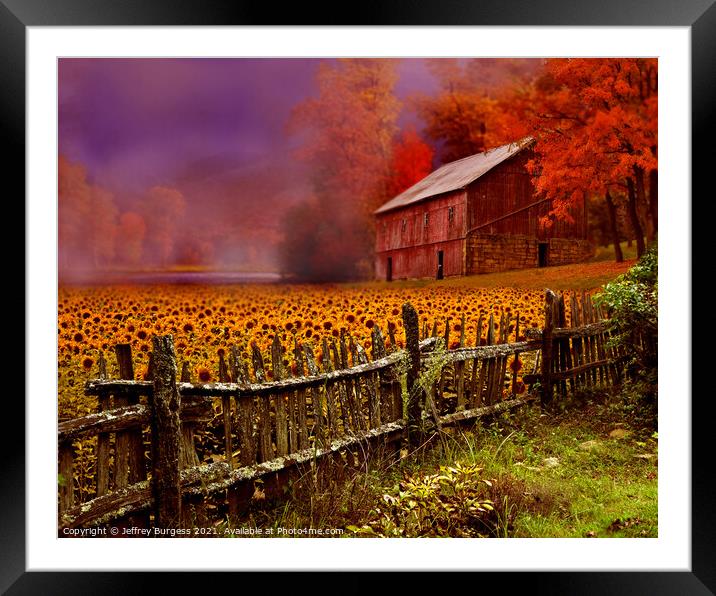 Fall is coming Framed Mounted Print by Jeffrey Burgess