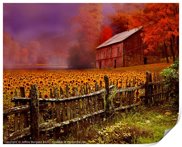 Fall is coming Print by Jeffrey Burgess