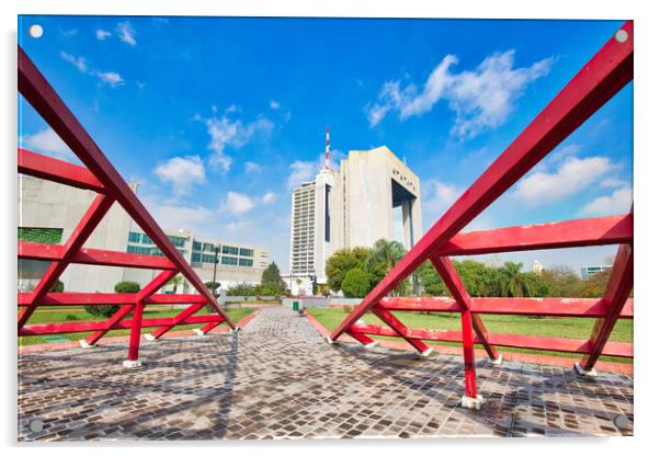 Monterrey, Landmark Macroplaza Acrylic by Elijah Lovkoff