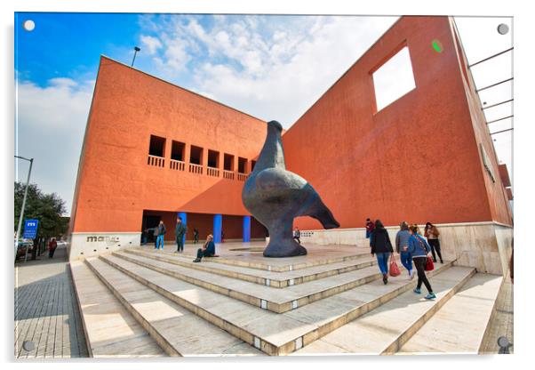 Monterrey, MARCO, Museum of Contemporary Art (Museo de Arte Contemporaneo) located on city landmark Macroplaza Acrylic by Elijah Lovkoff
