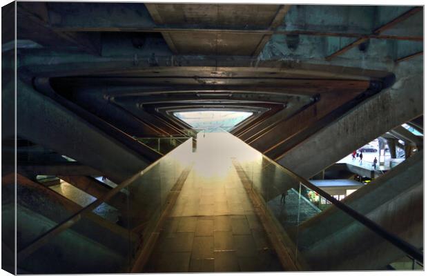 Gare do Oriente bus and train station in Lisbon Canvas Print by Elijah Lovkoff