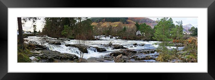 River Dochart Panorama Framed Mounted Print by Tom Gomez