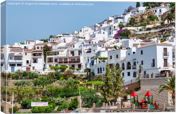 Frigiliana in Andalusia, Spain Canvas Print by Angus McComiskey