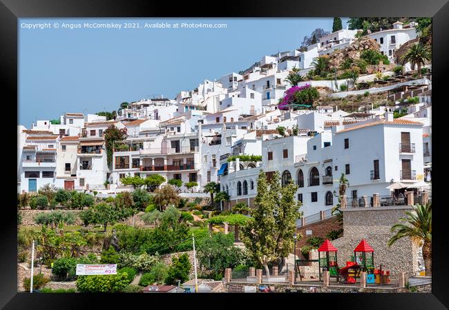 Frigiliana in Andalusia, Spain Framed Print by Angus McComiskey