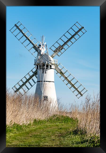 Thurne Mill, Norfolk Broads Framed Print by Chris Yaxley