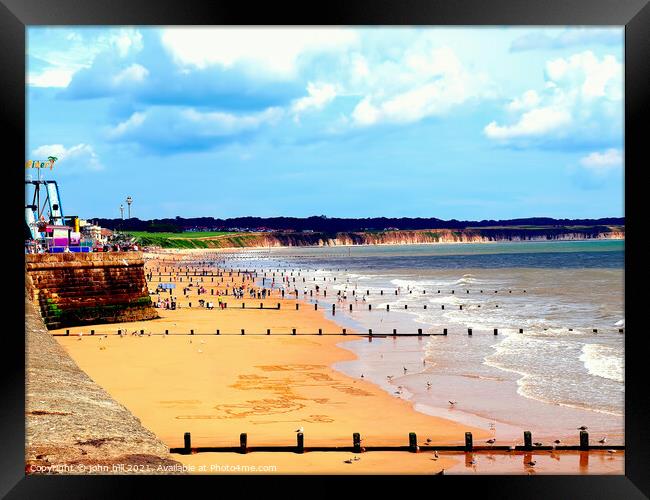 North beach at Bridlington in North Yorkshire. Framed Print by john hill