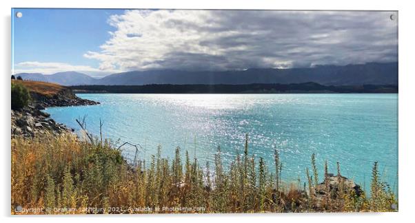 Lake Pukaki, New Zealand Acrylic by Graham Lathbury