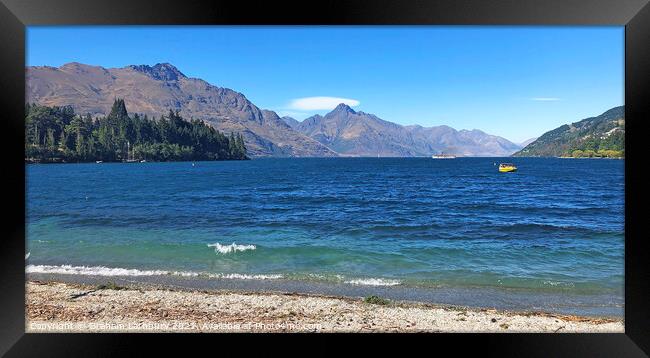 Lake Wakatipu, Queenstown, New Zealand Framed Print by Graham Lathbury
