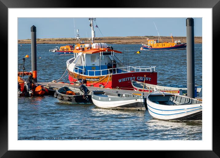 Wells-Next-The-Sea estuary on the North Norfolk coast Framed Mounted Print by Chris Yaxley