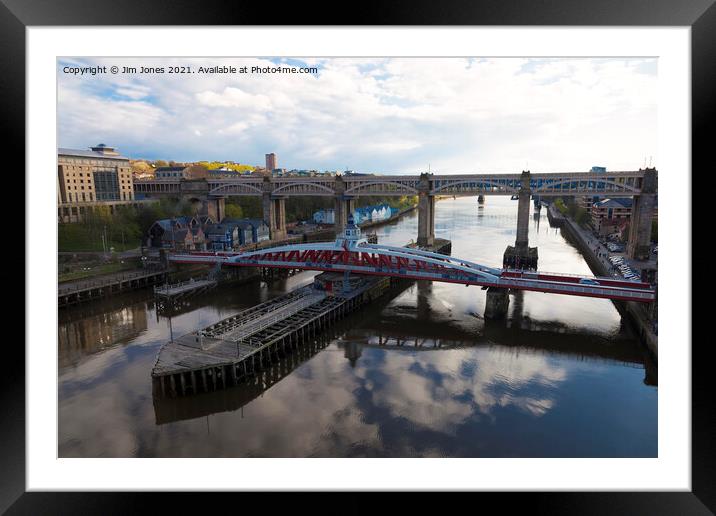 Bridges on the River Tyne Framed Mounted Print by Jim Jones
