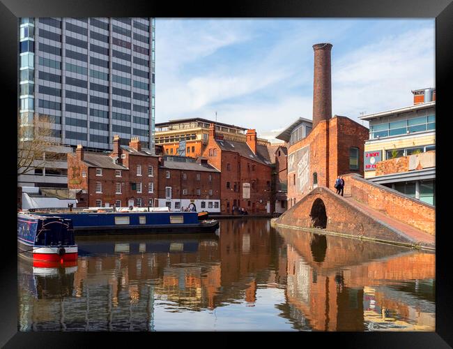 Birmingham Canal Framed Print by Clive Eariss
