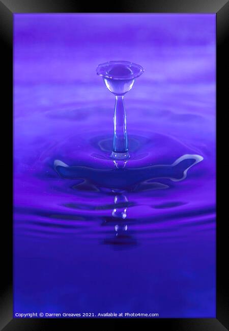 purple Framed Print by Darren Greaves