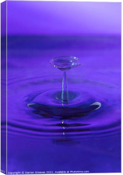 The Colour Purple Canvas Print by Darren Greaves