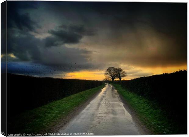 The Approaching Storm Canvas Print by Keith Campbell