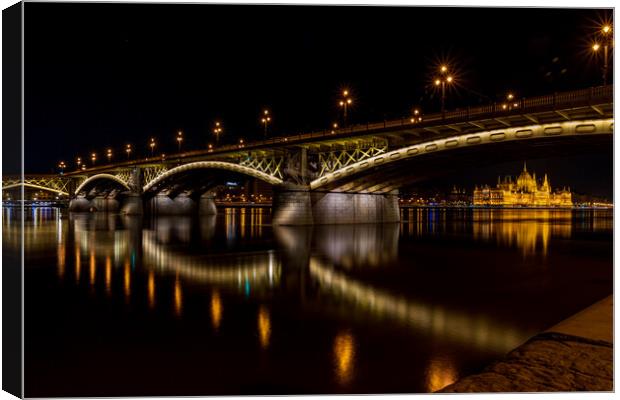 Midnight on the Danube Canvas Print by Rob Moore
