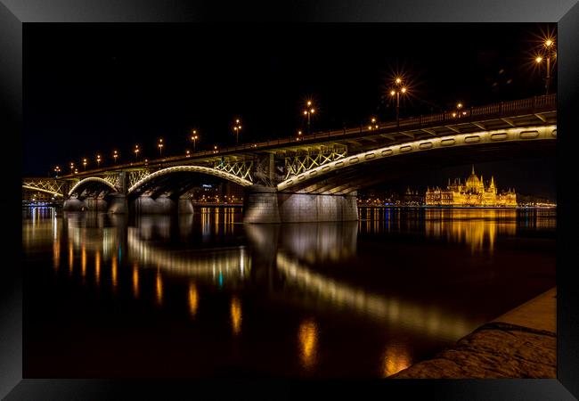 Midnight on the Danube Framed Print by Rob Moore